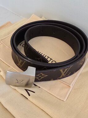 Vintage Louis Vuitton Monogram Canvas Belt - 38 inches